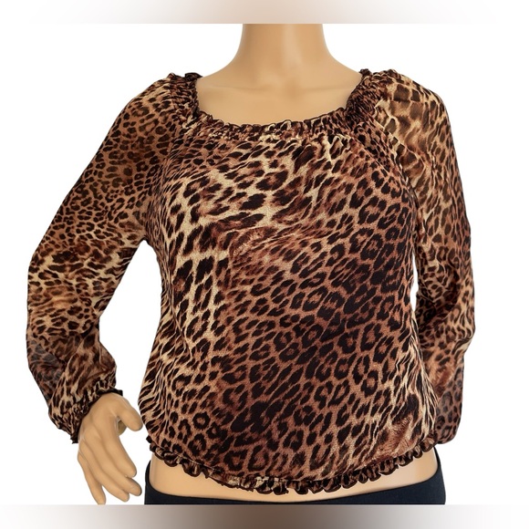 I.N.C. Vintage Animal Print Blouse - Picture 2 of 7